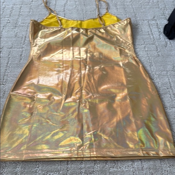 Amazon Gold Mini Dress - Picture 3 of 3